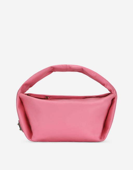 SMALL NAPPA LEATHER SOFT BAG WITH BRANDED TAG