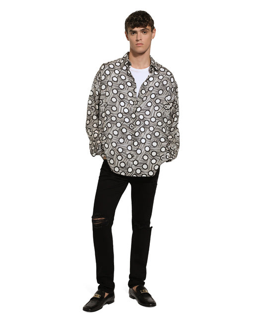 PRINTED SILK SHIRT