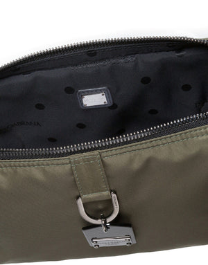 SOFT DNA CROSSBODY BAG IN NYLON WITH BRANDED METAL TAG
