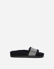 TERRYCLOTH SLIDERS WITH FUSIBLE RHINESTONES