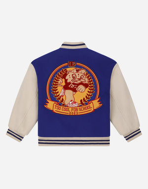 BAIZE BOMBER JACKET WITH DG MASCOT PATCH