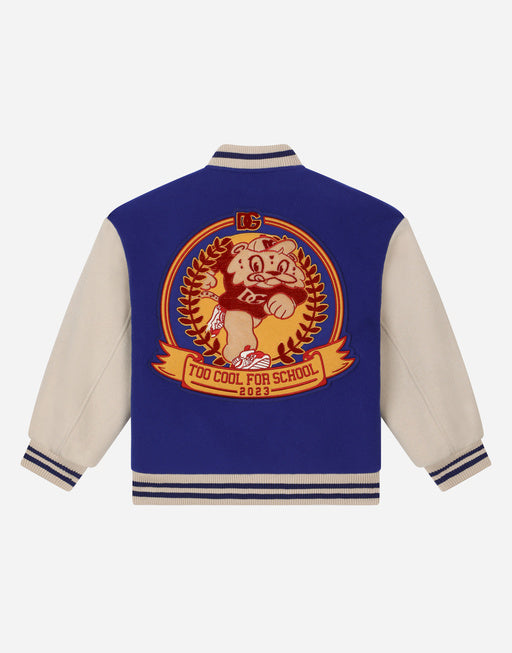 BAIZE BOMBER JACKET WITH DG MASCOT PATCH