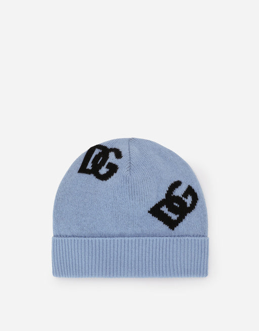WOOL JACQUARD HAT WITH DG LOGO