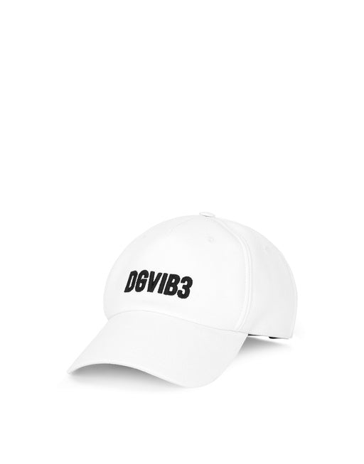 COTTON DRILL BASEBALL CAP WITH DGVIB3 EMBROIDERY