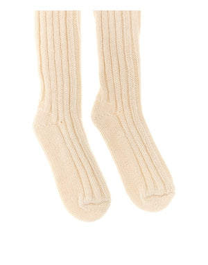 RIBBED WOOL SOCKS