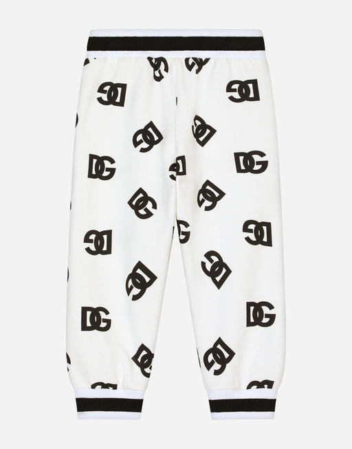 JERSEY JOGGING PANTS WITH DG LOGO PRINT