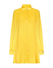 LONG-SLEEVED SILK CREPE SHIRT