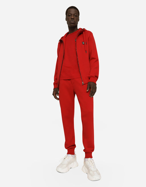 JERSEY JOGGING PANTS WITH BRANDED TAG