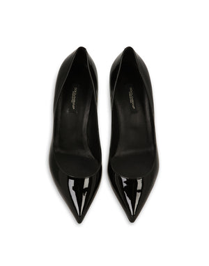 POINTED VARNISH PUMPS WITH MEDIUM HEEL
