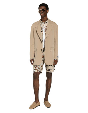 FLORAL-PRINT SILK VANITY SHORTS