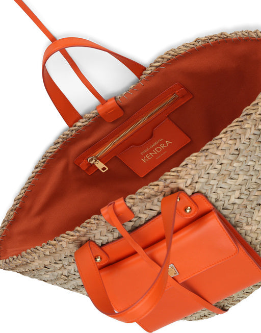 STRAW KENDRA COFFA BAG