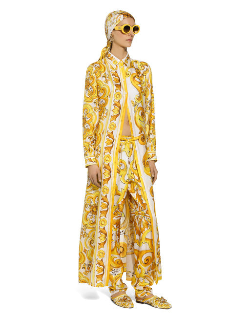 SILK TWILL PANTS