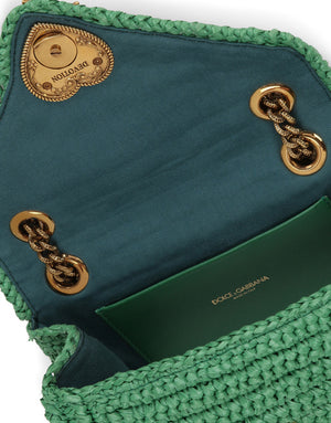 MEDIUM CROCHET RAFFIA DEVOTION BAG