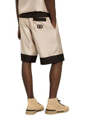 LONG SILK SHORTS