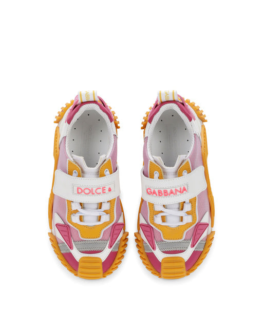 MIXED-MATERIAL COLOR-BLOCK NS1 SNEAKERS