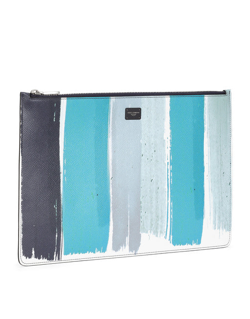 DAUPHINE CALFSKIN TOILETRY BAG WITH LOGO PRINT