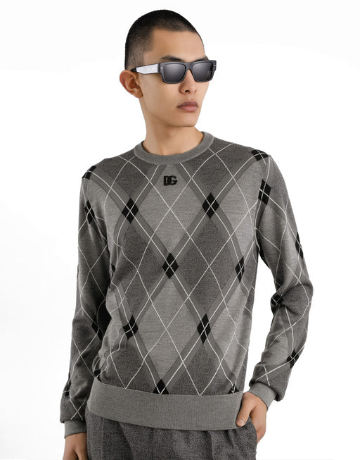WOOL AND SILK PULLOVER