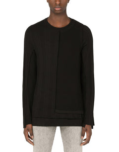 COTTON ROUND-NECK SWEATER