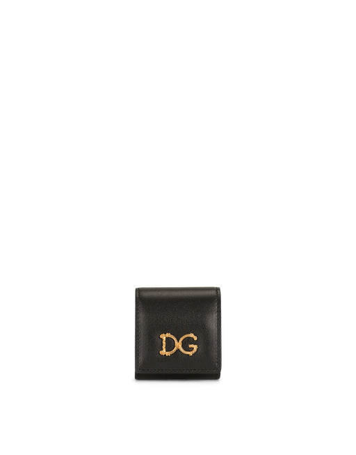 CALFSKIN AIRPODS CASE WITH BAROQUE DG LOGO