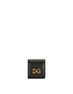 CALFSKIN AIRPODS CASE WITH BAROQUE DG LOGO