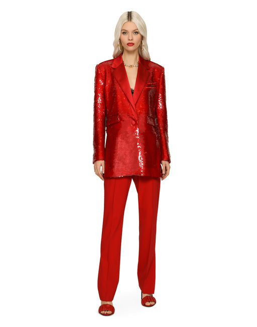 WOOLEN PANTS WITH SLITS