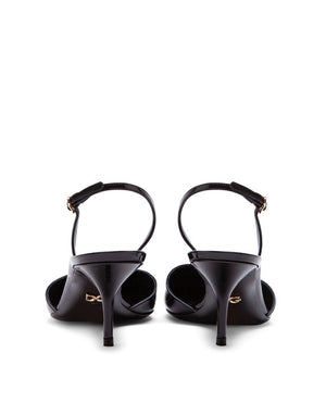 POLISHED CALFSKIN SLINGBACKS