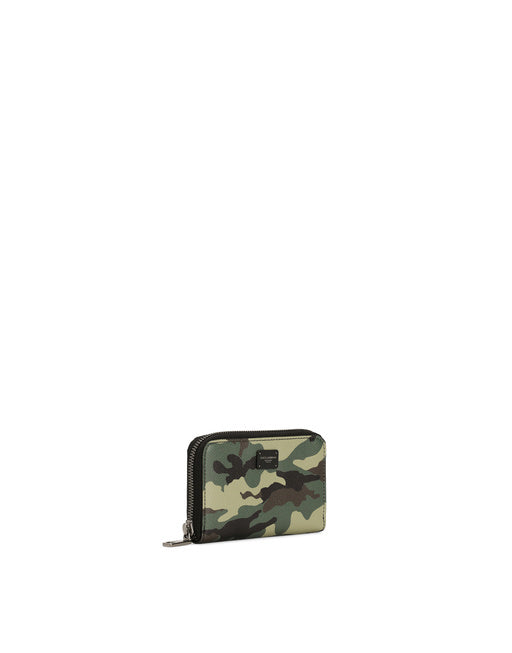 SMALL CAMOUFLAGE ZIP-AROUND WALLET