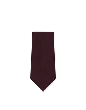 6-CM SILK BLADE TIE WITH DG LOGO EMBROIDERY