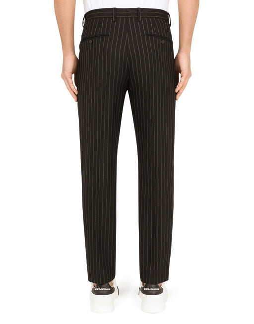 PINSTRIPE WOOL PANTS
