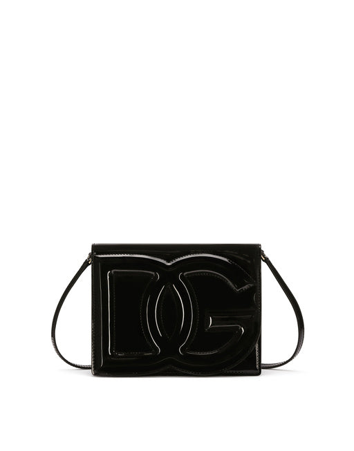PATENT LEATHER DG LOGO BAG CROSSBODY BAG