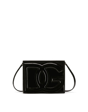 PATENT LEATHER DG LOGO BAG CROSSBODY BAG