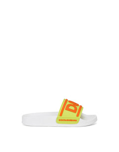 RUBBER SLIDERS WITH LOGO PRINT