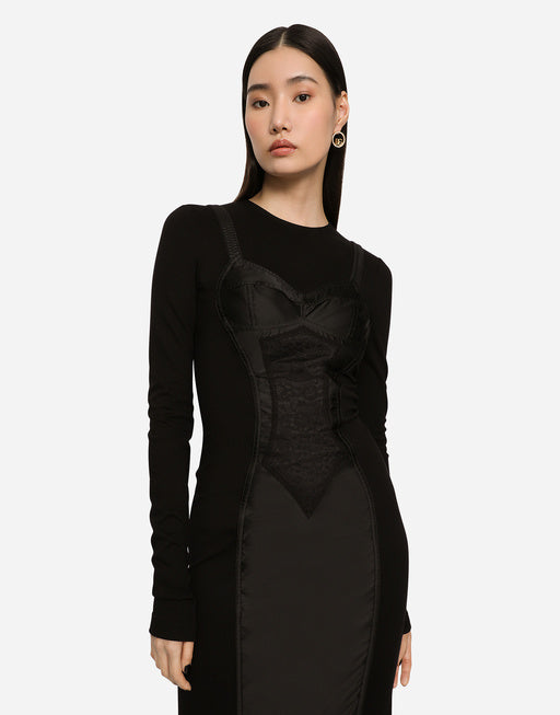 JERSEY MIDI DRESS