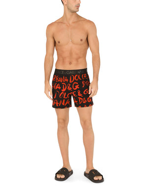 LOGO-PRINT TWO-WAY STRETCH JERSEY BOXER SHORTS