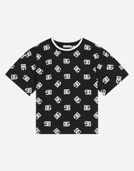 JERSEY T-SHIRT WITH DG LOGO PRINT