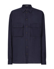 OVERSIZE LINEN SHIRT WITH POCKETS