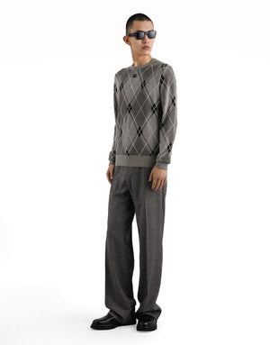 WOOL AND SILK PULLOVER