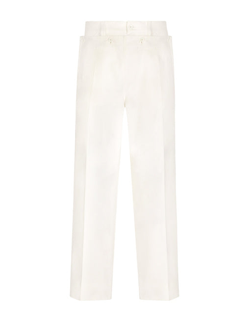 SAILOR-STYLE STRETCH COTTON PANTS