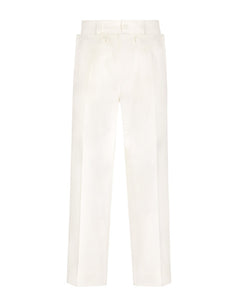 SAILOR-STYLE STRETCH COTTON PANTS