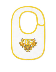 2-BIB GIFT SET IN YELLOW MAJOLICA-PRINT JERSEY