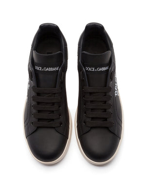 PORTOFINO SNEAKERS IN NAPPA CALFSKIN WITH WRITING PRINT