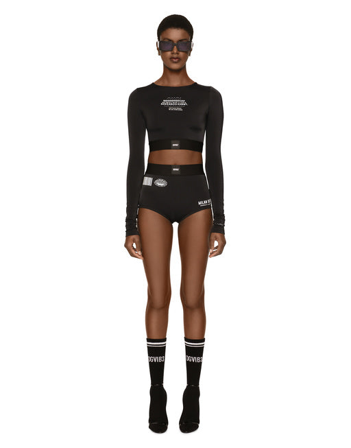 LONG-SLEEVED SPANDEX JERSEY TOP DGVIB3