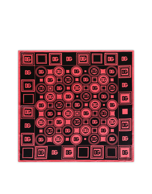 TWILL SCARF WITH DG LOGO PRINT (70 X 70)