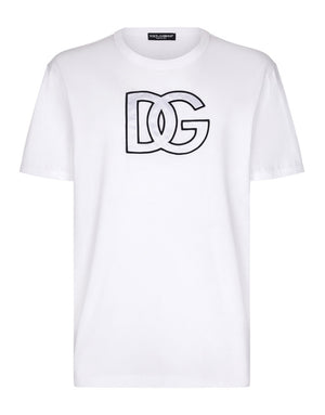 COTTON T-SHIRT WITH DG PATCH