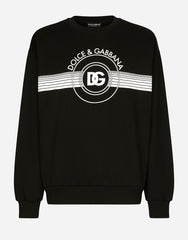 JERSEY SWEATSHIRT WITH DG LOGO PRINT