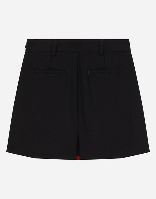 WOOL SKORTS WITH DECORATIVE BUTTONS