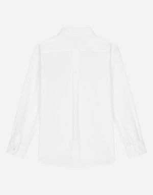 LONG-SLEEVED COTTON SHIRT WITH EMBROIDERY