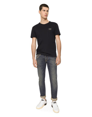 LIGHT BLUE WASH SKINNY STRETCH JEANS