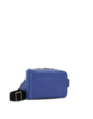 CALFSKIN BELT BAG WITH RAISED LOGO