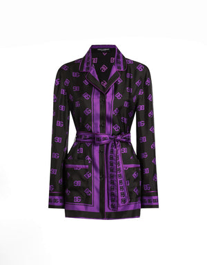 DG ALL-OVER PRINT SILK TWILL VANITY SHIRT